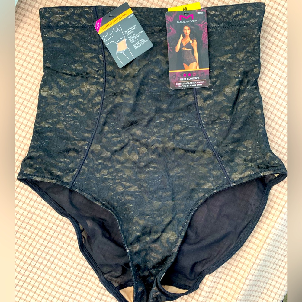 NWT Maidenform Tummy Control Shaping High Waist Brief- Sz Med